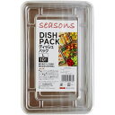 〔5個セット〕 使い捨て容器 食品容器 約幅22.3cm L 10組入 seasons ディッシュパック フードパック テイクアウト 弁当 飲食店 イベントやお...