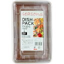 〔5個セット〕 使い捨て容器 食品容器 約幅22.3cm L 5組入 seasons ディッシュパック フードパック テイクアウト 弁当 飲食店 イベントやお祭...