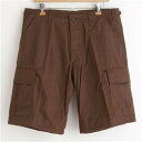 アメリカ軍 BDU カーゴ ショートパンツ Sサイズ ブラウン レプリカ 米軍 US軍 ミリタリーパンツ 軍モノ 迷彩服 ショーツ 茶 アウトドアの戦士たちへ贈...