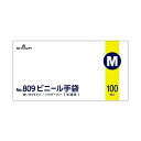809ビニール手袋100枚×10箱M粉なし 809ビニール手袋100枚×10箱M粉なし