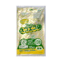 野添産業 スゴエコ袋(再生) 透明90L 厚さ0.035mm 1セット(300枚:10枚×30パック) 地球に優しい100%リサイクルのエコバッグ 透明で大容量...