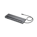 USB Type-Cドッキングステーション(4K対応・HDMI×2画面出力) USB-CVDK14 4K解像度に対応したUSB Type-Cポート搭載のドッキン...