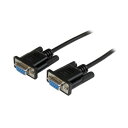 (まとめ) StarTech.com RS232Cシリアルクロス 2m メス(DB-9/D-Sub9ピン) SCNM9FF2MBK 1本 【×5セット】 RS2...