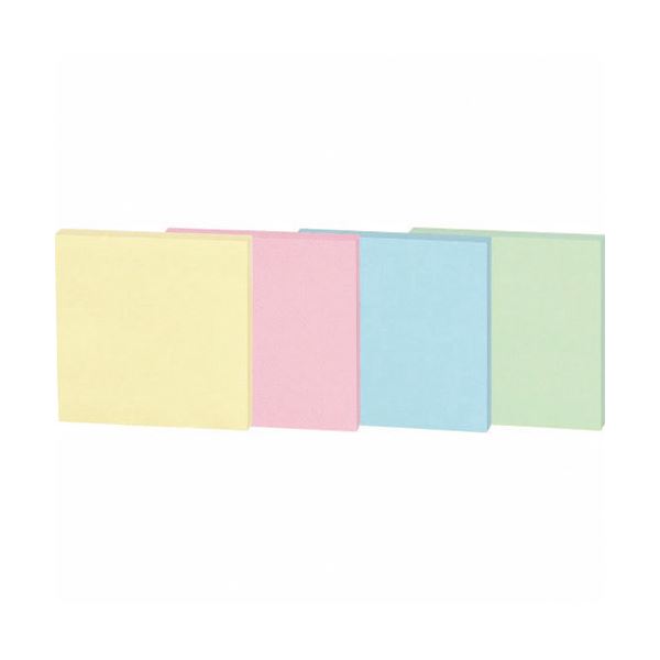 スマートバリュー ふせんBOX 75×75mm混色*2箱 P434J-M-20 カラフルなアイデアが広がる 便利なスマートバリュー ミックスカラーふせんBOX ...