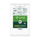 (まとめ) 日本サニパックnocoo 容量表記ごみ袋 白半透明 45L 0.020mm CHT41 1パック(10枚) 【×10セット】 45リットルの半透明ご...