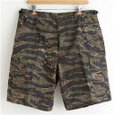 アメリカ軍 BDU カーゴ ショートパンツ Mサイズ タイガー レプリカ 米軍 US軍 ミリタリーパンツ 軍モノ 迷彩服 ショーツ アウトドアの戦士への究極の戦...