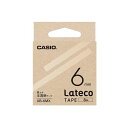 【5個セット】 カシオ計算機 Lateco 詰め替え用テープ 6mm 半透明テープ 黒文字 XB-6MXX5 透明な黒文字が映える、便利な詰め替えテープ 6mm...