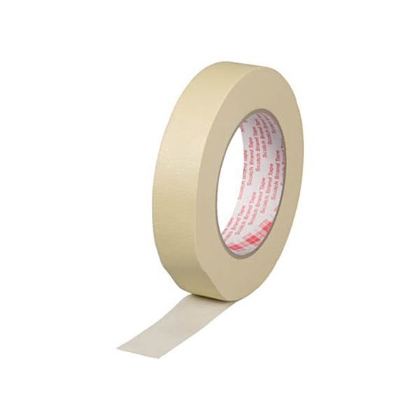 3M 耐熱性クレープマスキングテープ214-3MNE 25mm×50m 214-3MNE25X50 1巻 完璧なのり残り防止と銅や銀へのしみ残しゼロ 熱にも強い3Mの進化したクレープマスキングテープ、熱にも強い214-3MNE、25mm×50mの1巻(4)