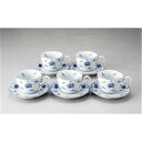 玉陶 花唐草コーヒー碗皿5客セット2306-3 やさしさ溢れる花模様のカップ&ソーサーセット シンプルなデザインで、心地よいひとときを演出 業務用にも最適な玉陶...