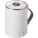 マグカップ型電気なべ/COOKMUG/350mL/湯沸かし/煮込み/ホワイト HAC-EP01WH 白 熱湯を瞬時に沸かし、美味しく煮込むマグカップ型電気鍋 白