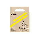 【5個セット】 カシオ計算機 Lateco 詰め替え用テープ 6mm 黄テープ 黒文字 XB-6YWX5 光り輝く黄金のテープ 6mm幅で8mの長さ テープを詰...
