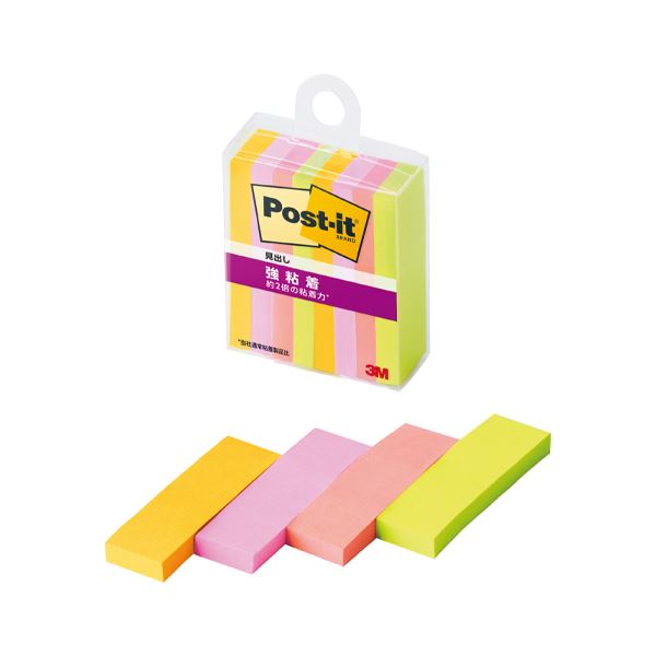 (まとめ) 3M ポスト・イット強粘着見出しマルチカラー6 【×5セット】 強力な粘着力で使いやすい 色分けして整理整頓が簡単に 見出し用のマルチカラー付きポス...