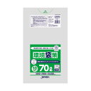 (まとめ) ジャパックス環境袋策 再生原料ポリ袋 半透明 70L LRH79 1パック(10枚) 【×10セット】 環境に再生ポリ袋 透明で使いやすい70Lサイ...