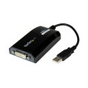 StarTech.com USB 2.0-DVIディスプレイ変換アダプタ オス/メス ブラック 1920×1200対応USB2DVIPRO2 1個 黒 USB ...