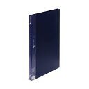 (まとめ) クリアファイル20P FC-112EL B4Sネイビー 【×5セット】 透明ファイル20ページ B4Sネイビー【5セット】- 整理 収納 力抜群 書...