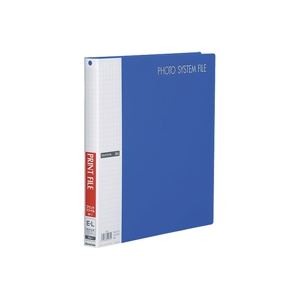 (まとめ)ハクバ写真産業 フォトシステムファイル ブルー520712【×20セット】 青 写真の宝庫 アルバム+ファイルでスマートに整理 ビジネスにも最適 カメ...