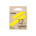 【5個セット】 カシオ計算機 Lateco 詰め替え用テープ 12mm 黄テープ 黒文字 XB-12YWX5 黄色いテープに黒い文字、12ミリ幅の詰め替え用テー...