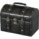トランク 旅行バッグ 幅30cm 合皮 フェイクレザー Traver Furniture ビンテージ風 スタイル リビング 店舗 インテリア家具 備品 什器 ス...