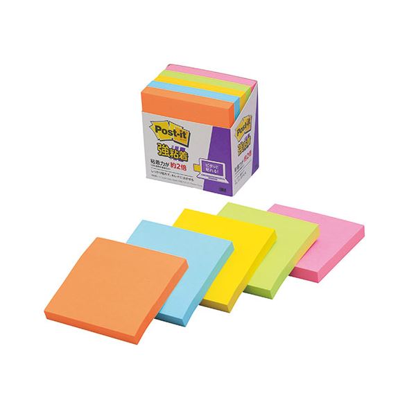 【5個パック×5セット】 3M Post-it ポストイット 強粘着 ノート 3M-654-5SSANX5 超強力粘着 メモがはがれない 5個パック×5セット ...