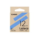 【5個セット】 カシオ計算機 Lateco 詰め替え用テープ 12mm 青テープ 黒文字 XB-12BUX5 青黒テープの詰め替え用 12ミリ幅のロングライフテ...