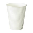 サンナップ エンボスカップ ホワイト260ml(9オンス) 1セット(1000個:40個×25パック) 白 使い勝手抜群 便利な持ち帰りやデリバリーに最適なエン...