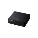 Giga対応5ポートスイッチ(プラ筐体/ACアダプター) EHC-G05PA4-JB 高速通信に対応した5ポートスイッチ ネットワークを広げるならこれ プラスチ...