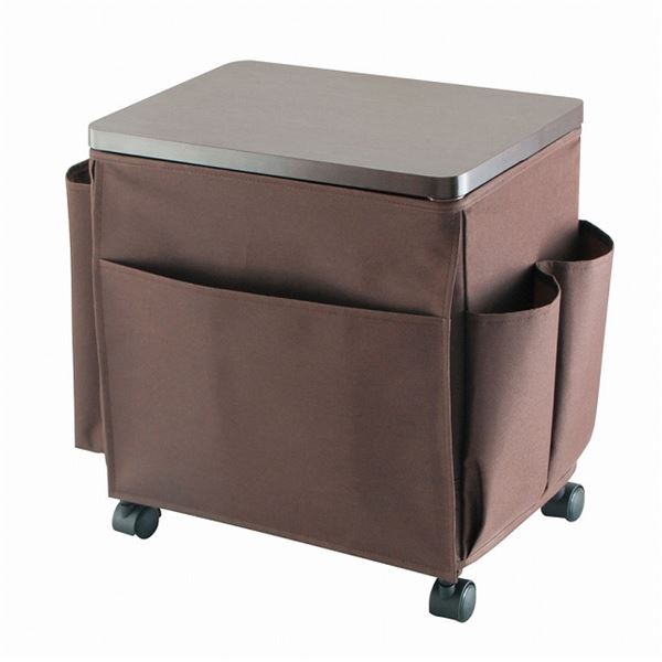 【3個セット】 ウッドテーブル ワゴン/サイドテーブル エンドテーブル コーナーテーブル 小型 脇台 机 ワゴン 【ブラウン】 幅35cm 木製天板 キャスター付 移動可能 車輪付き き 茶 便利なミニテーブル 移動も簡単な木製ウッドテーブルワゴン コンパクトで使い勝手抜群 ブ