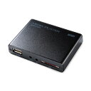 サンワダイレクト SD/USB対応メディアプレーヤー 400-MEDI020H 1個 次世代のエンターテイメントを体感せよ SD/USB対応メディアプレーヤー4...
