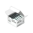 (まとめ) カシオ(CASIO) NAME LAND(ネームランド) スタンダードテープ 9mm 透明(黒文字) 5個入×6パック 透明な黒文字で、ラベルライタ...