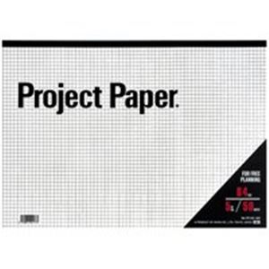 (まとめ)オキナ プロジェクトペーパー PPB45S B4 5mm方眼【×10セット】 デザインに最適な多機能な製図用紙セット 設計や事務にも活躍 お得な業務用...