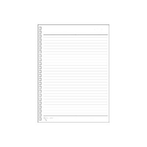 （まとめ）LIHITLAB ツイストリング・ノートA5B罫リーフ N-1650 30枚【×20セット】 書きやすさと収納力..