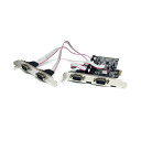 StarTech.com 16550 UART対応4ポートRS232C PC パソコン Ieカード PEX4S553 1個 4つのRS232Cポートを搭載したP...