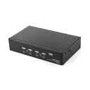 StarTech.com KVMスイッチ/4ポート/1画面 ブラック SV431DPUA2 1台 黒 4つのデバイスを1つの画面で切り替える 多機能KVMスイッ...