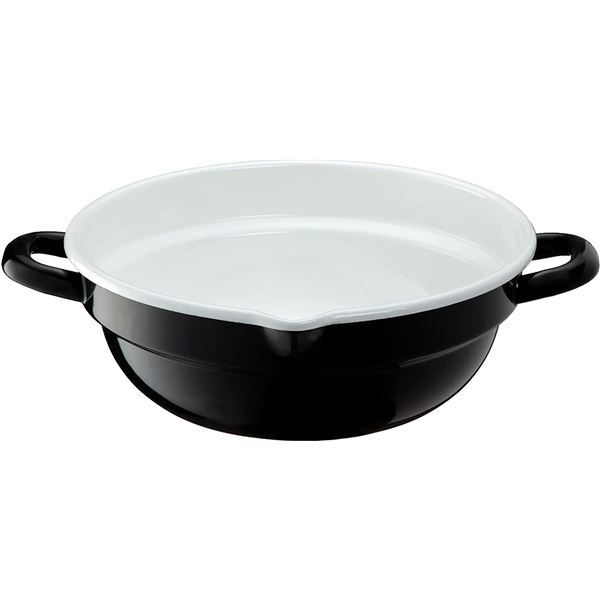 【2個セット】 高木金属工業 ホーロー 天ぷら鍋 24cm ブラック/ホワイト HT-24BW 白 黒 極上の揚げ物を叶える至高の鍋 驚きの2個セット 美味しさを引き立てるホーロー製 24cmの大容量 シックなブラックと清潔感あふれるホワイト パーフェクトな天ぷらを楽しむなら、この鍋