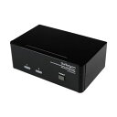 StarTech.com 2ポートDVI VGAデュアルモニタKVMスイッチ ブラック SV231DDVDUA 1台 黒 2つのディスプレイを切り替えることがで...
