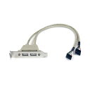 (まとめ) StarTech.com マザーボードピンヘッダー接続USB 2ポート増設変換アダプタ USB A(メス)×2-IDC5ピン(メス)×2 USBPL...