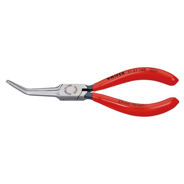 KNIPEX クニペックス 45゜先曲ニードルノーズプライヤー プラスチックコーティング 全長160mm 3121-160 KNIPEX クニペックス 45゜先...