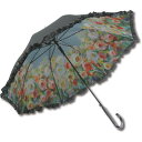 ユーパワー アーチストブルーム フリルジャンプ傘/晴雨兼用 ダンフイ・ナイ「ジョイオブガーデン」 青 花園の喜び 傘は、美しい花々が咲く晴雨兼用のフリルジャンプ...