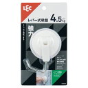 【5個セット】 レック レバー式 吸盤 ツールフック ワイド 大 H00478 パワフルな吸着力 便利なレバー式吸盤ツールフック ワイドで大容量 大型 5個セッ...