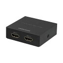 グリーンハウス HDMIスプリッターUSB給電 (出力2ポート) GH-HSPG2-BK 1個 緑 1台のHDMIデバイスの映像を2つのテレビに同時に映し出す、...