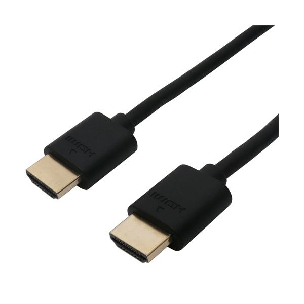 楽天夢の小屋（まとめ） 4K30P／フルHD解像度対応 HDMIケーブル 配線 3m ブラック HDC-H30／BK 1本 【×3セット】 黒 4K画質やフルHDに対応したHDMIケーブル 配線 、3mの長さでブラックカラー 高品質な映像をお楽しみいただけるセット商品 3本セットでお得にお買い求めいただけます 黒