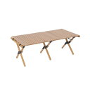 角利産業 KINGMAX ウッドロールテーブル 机 約1200×600×440mm 89213 自然の美しさを活かした木製ロールテーブル 広々としたサイズで、上...