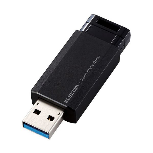 (まとめ) 外付けポータブルSSD500GB ブラック ESD-EPK0500GBK 1台【×3セット】 黒 USB3.2(Gen2)対応の500GBポータブルSSD 高速・安定なデータ転送でデータ管理がスムーズ 持ち運びも便利で外出先でも安心 安全 黒