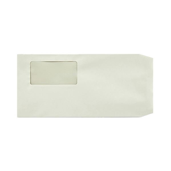 キングコーポレーション 窓明No.9 Hiソフトカラー封筒 長3 80g 〒枠なし センター貼 アドヘヤ グレー 1201861ケース(1000枚) 窓からの光...