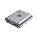 VENTION 2-Port to 1-Port HDMI 双方向スイッチャー /シルバーグレー グレー AF-2373 2つのHDMIポートを1つに統合するス...
