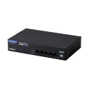 レイヤー2 Giga対応 PoE アンマネージスイッチ 5ポート EHB-UG2D05-PL 1台 高速通信に対応した電力供給可能なスイッチングハブ PoE機能...