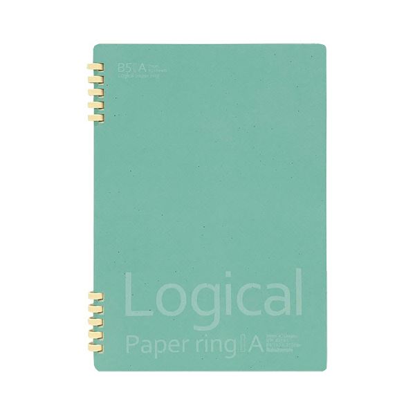 (まとめ) ロジカルペーパーリングノート B5 A罫 40枚 NW-B518A 1セット(10冊)【×10セット】 進化したペーパーリングノート B5 A罫 4...