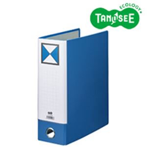 (まとめ)片開きパイプ式ファイルKJ(指かけ穴付) A4-S 80mmとじ 青 30冊 青い海を彷彿とさせる、便利な指かけ穴付き A4-Sサイズのまとめ30冊入...