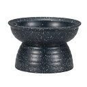Miya Wan 脚付きフードボウル 235 grano ネイビー NV 犬猫用品/食器 ペットと一緒に食事を楽しむための安全な食器 脚付きフードボウルで愛犬愛...