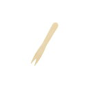 シモジマHEIKO 木製ミニフォーク 85mm 未晒紙完封 #004514139 1セット(10000本:100本×100パック) 木製の小さなフォーク、未晒紙...